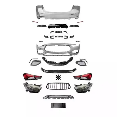14+ Maserati Ghibli Old Model Upgrade PP Material Front & Rear Bumper Body Kit