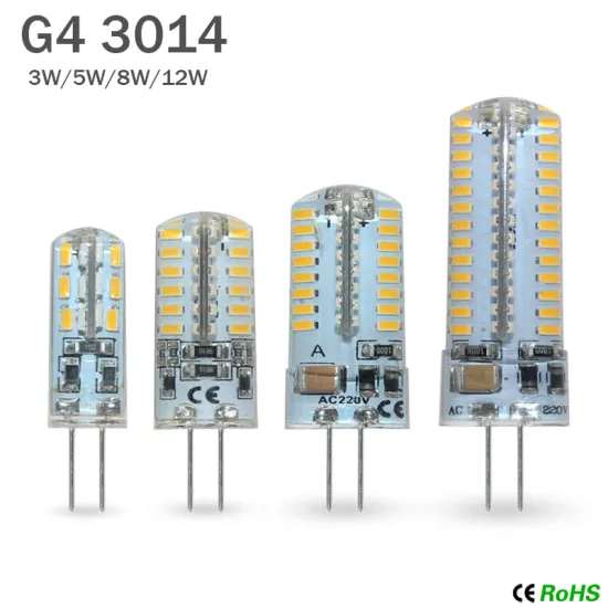 10Pcs/Lot G4 LED Bulb DC 12V AC 220V 3W 5W 8W 12W Replace Halogen Lamp Light 360 Degrees Spotlight Chandelier Lighting
