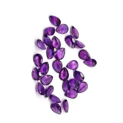 Pear Amethyst Natural AAA Quality Pear Shape Cut