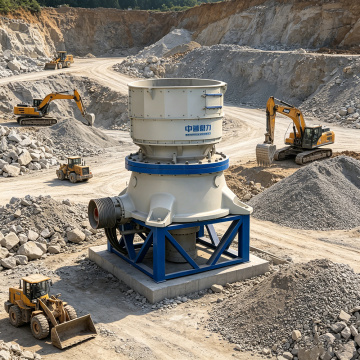 Concasseur à cône hydraulique intelligent pour moyen