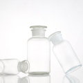 Wide mouth reagent bottle with ground-in glass stopper