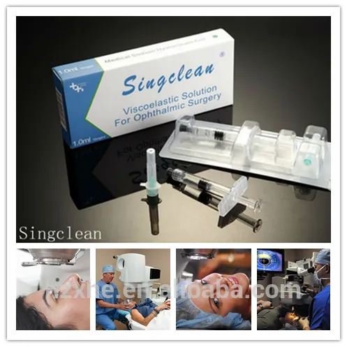 Hyaluonic Acid Gel - Viscoelastic agent for Intraocular lens implantation viscoelastic device ophthalmic