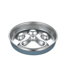 ONE PET Stainless steel cat bowl, dog bowl, pet slow food bowl, silicone dog bowl, pet bowl