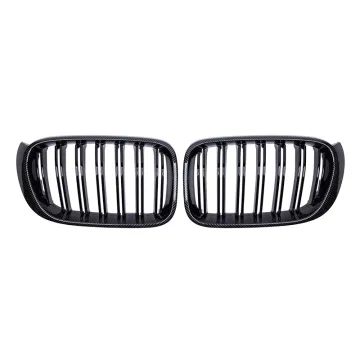 Carbon Fiber Front Bumper Double Slat Grille for BMW X3/X4 F25/F26 2014-2017