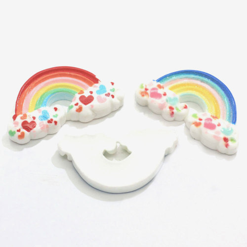 Kawaii Colorful Cloud Shaped Flat back Beads Handmade craft Decoration Spacer For Kids DIY Toy Ornaments