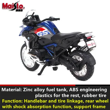 Maisto 1:18 7 styles BMW F650-GS Silvardo original authorized simulation alloy motorcycle model toy car gift collection