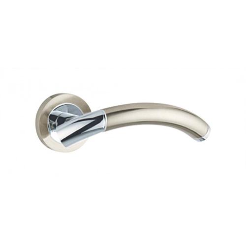 Polished Chrome Round Rose Door Handles