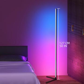 2022 Smart LED Corner Floor Lamp Modern Stand Floor Light LED RGB Floor Lamps