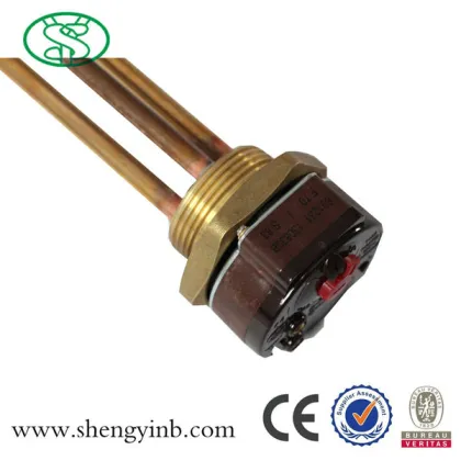 double safety electric power water heater tube with anode carrier
