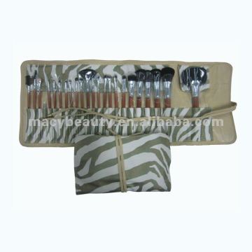 24pcs high quality make up brush set rollup case