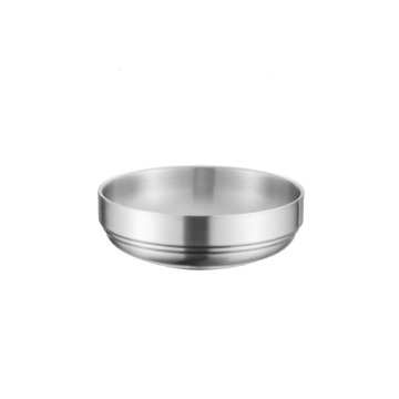 Korean Stainless Steel Round Bowls for Noodles and Soups