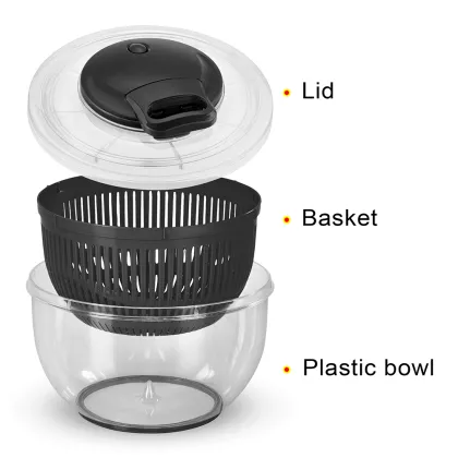 Cuisinart Green Manual Salad Spinner Dryer