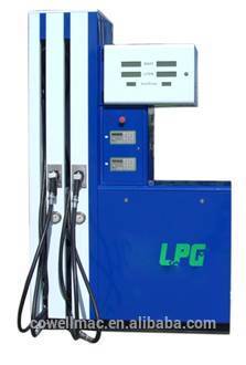 LPG dispenser with LPG nozzle and flow meter
