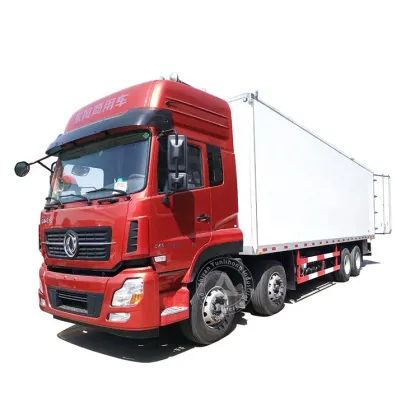 59cbm 8x4 China new dongfeng thermo king 20ft thermo king refrigerator cold chain truck