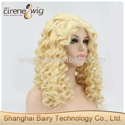Eirene Star with Monroe classic short curly golden classic retro fluffy Marilyn Monroe wig