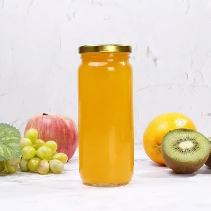 Clear Heat-Resistant Canning Glass Bottles with Metal Lids - 8oz & 16oz Paragon Jars