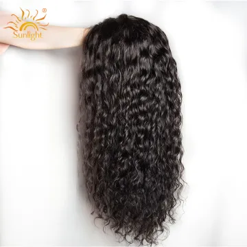 Closure Wig Brazilian Glueless Pre Plucked Remy human hair medical wigs For Black Women water weave wig
