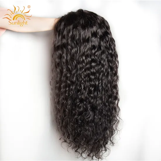 Brazilian Water Wave Cuticle Aligned Hair 100% Human Hair Wig 4x4 Lace Closure Long Wig