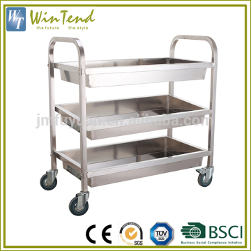 Kitchen cleaning trolley banquet equipment, cleaning restaurant service trolley