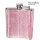 GLITTER STAINLESS STEEL HIP FLASK