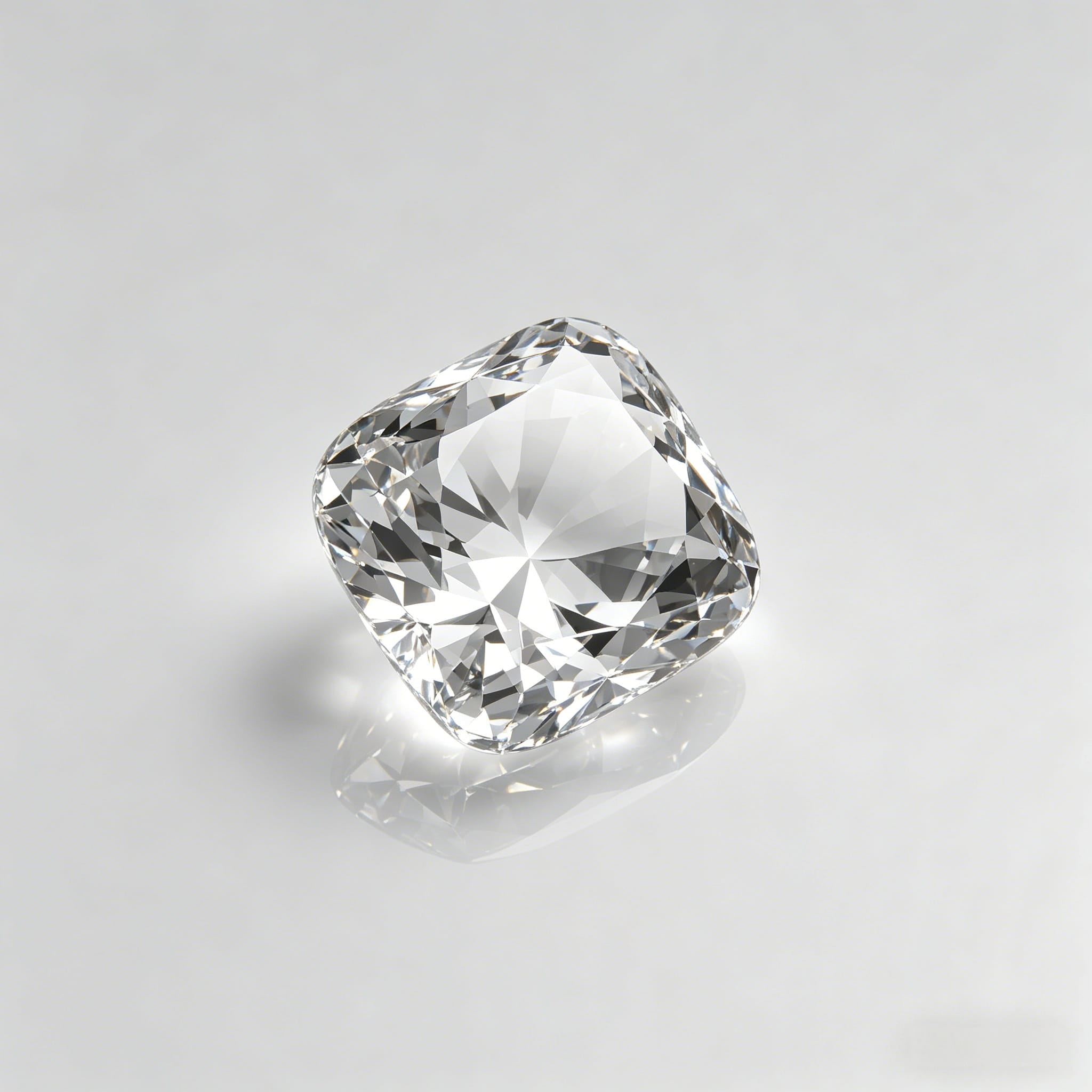 Detail close-up dari berlian peringatan bantal khusus