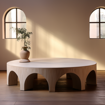 Mrs. Woods: Premium Nordic Style Furniture - Eco-Friendly Full Wood Large Round Coffee Tables