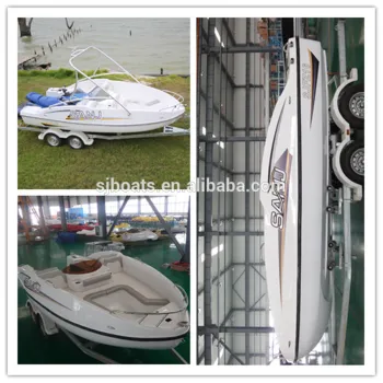 Best price fiberglass boat with jet ski factory for sale with CE