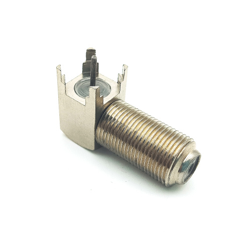 Female Solder F-type PCB Mount RF Coaxial Connector