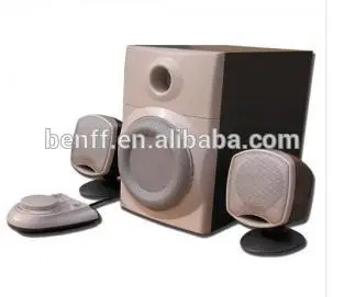 Professional 2.1speaker system with power amplifier