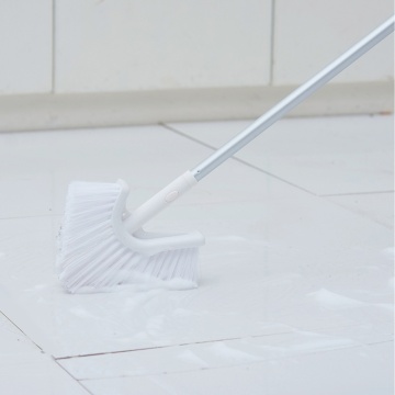Hard-Bristled Long-Handled Scrubber for Bathroom Tile and Floor Cleaning