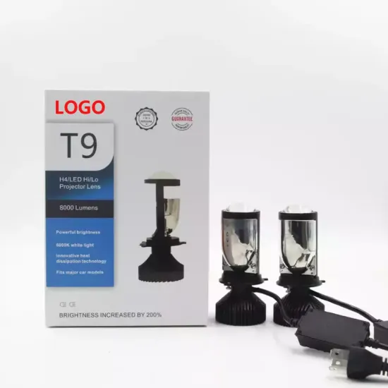 High Power LED Headlight Bulb T9 Y6 Y8 Y9 H4 60W 6000K Car Lighting Accessories