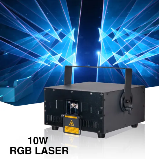 High Power 10W RGB DJ Disco Full Color 3D Animation Stage Laser Light