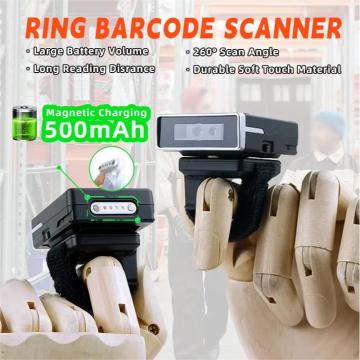 XT3001AER 2.4GHz Bluetooth SPP BLE Ring Barcode Scanner