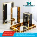 Suporte de tecido acrílico transparente moderno para decoração de casa