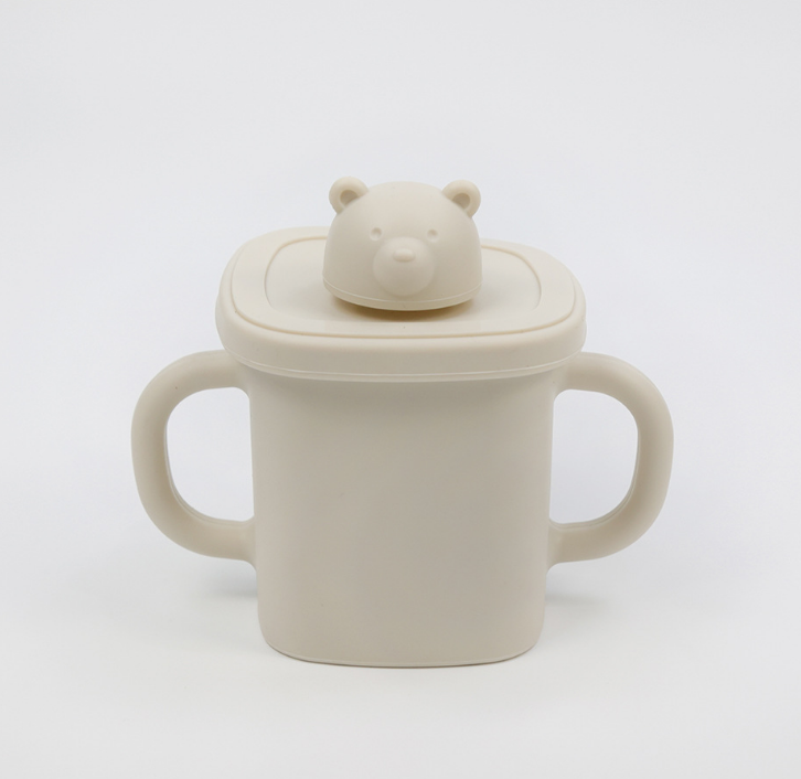 Silicone Cute Bear Sippy Cup Snack Cups