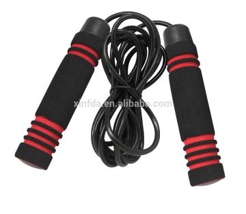 3 Colors Custom Design ODM PVC Rope Foam Handle Bearing Jump Rope