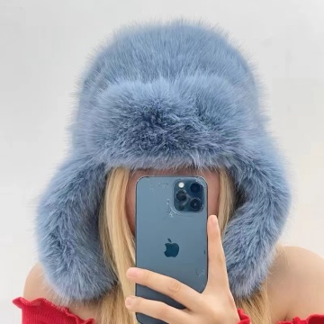 Winter Trapper Hat with Fur Earflaps - New Outdoor Lei Feng Hat