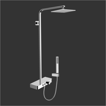 Luxury Design Thermostatic Flat Shower Column