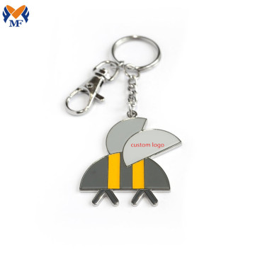 Metal Alloy Custom Super Mom Enamel Keychain