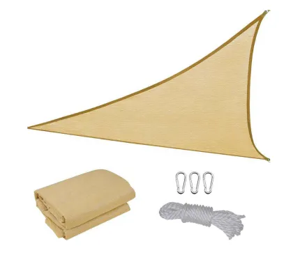 Outdoor Triangle Sunshade Sail - Waterproof Balcony Garden Rectangular Shade Sails