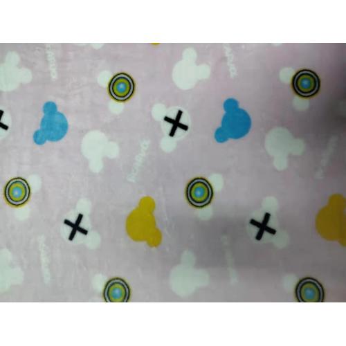 Double Side Flannel with Geometric Printing Fabric
