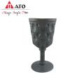 Grey coloured retro wine glasses water glass cup