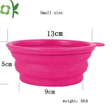 Reusable Silicone Travel Pet Food Bowl For Dogs