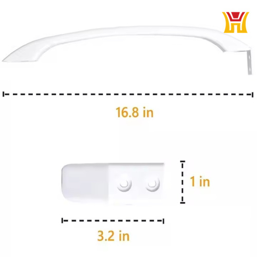 New Frigidaire Refrigerator Parts White Plastic Door Handle