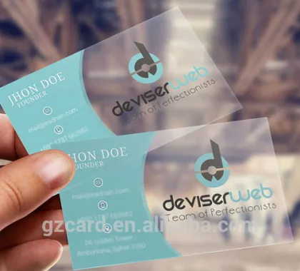 gloss paper business card