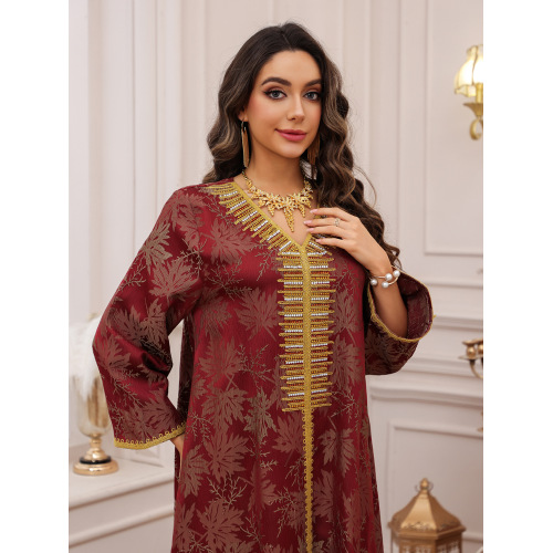 بدلیجات هات فیکس عید V-Neck Jalabiya Abaya