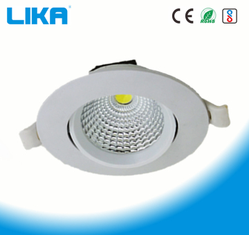 7 W wysokiej jakości regulowany wbudowany downlight LED