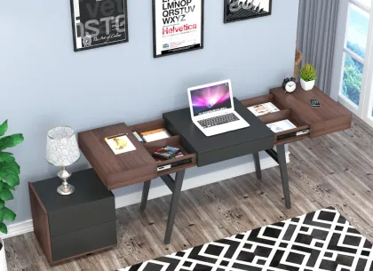 Modern Office School Table Home Furniture Wooden Desktop Study Desk Children Table Make Up Table Bedroom Dresser With drawer