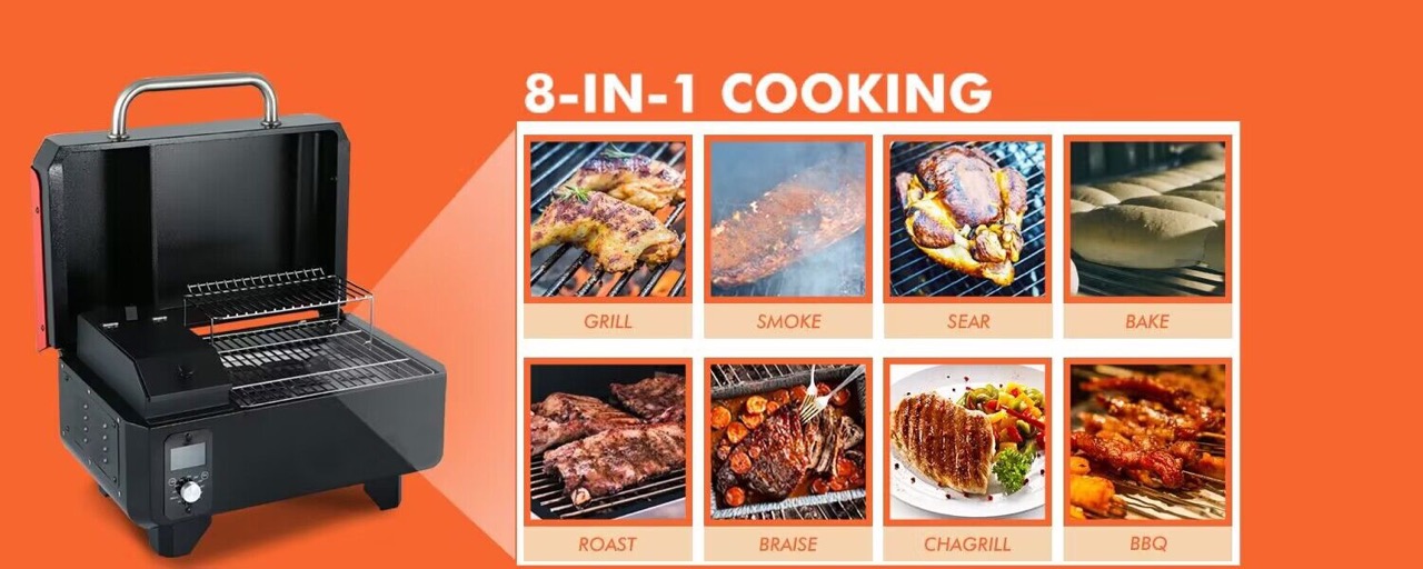 Electric pellet grill