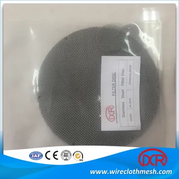 316L Wire Mesh Screen Filter Discs 